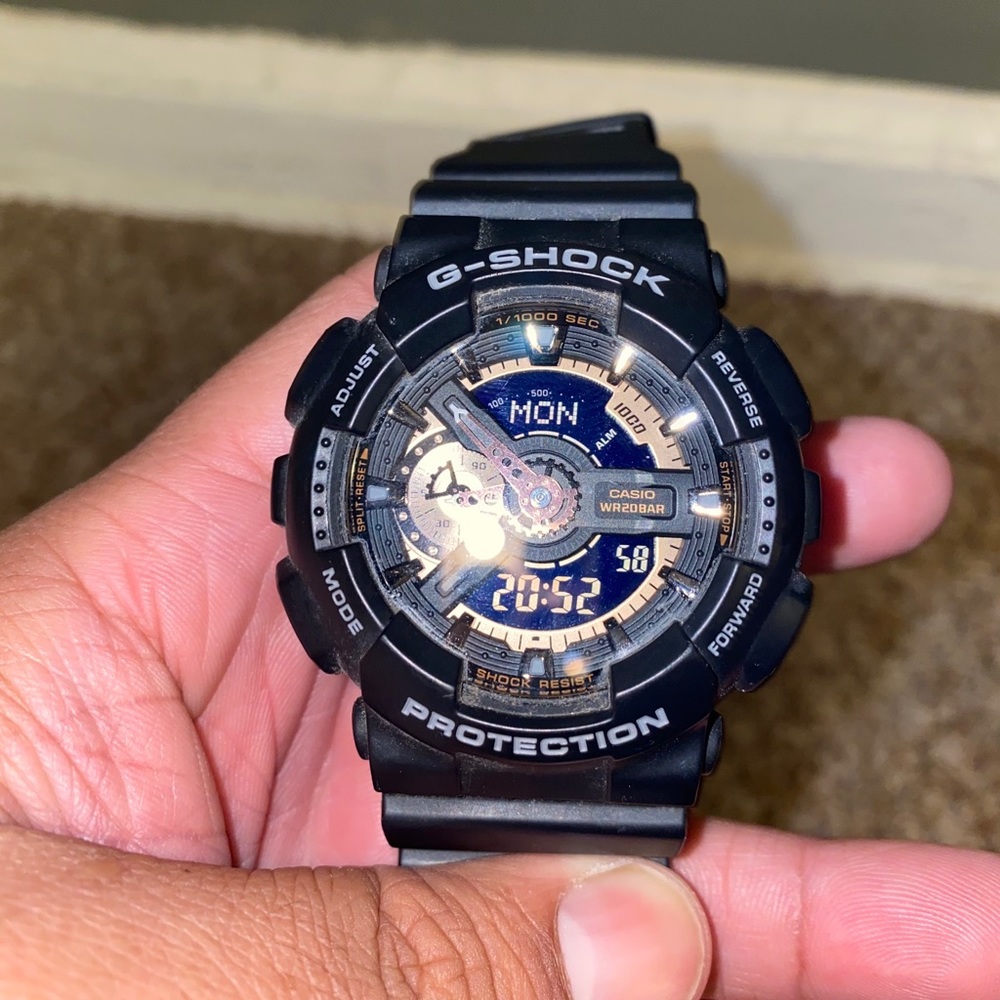 Black and Rose Gold G-Shock